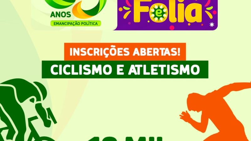 Jataúba 63 anos: Inscrições abertas para ciclismo e atletismo