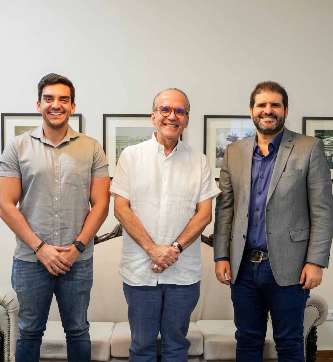 Labanca recebe senador Fernando Duere e inaugura Salão Nobre do Paço Municipal