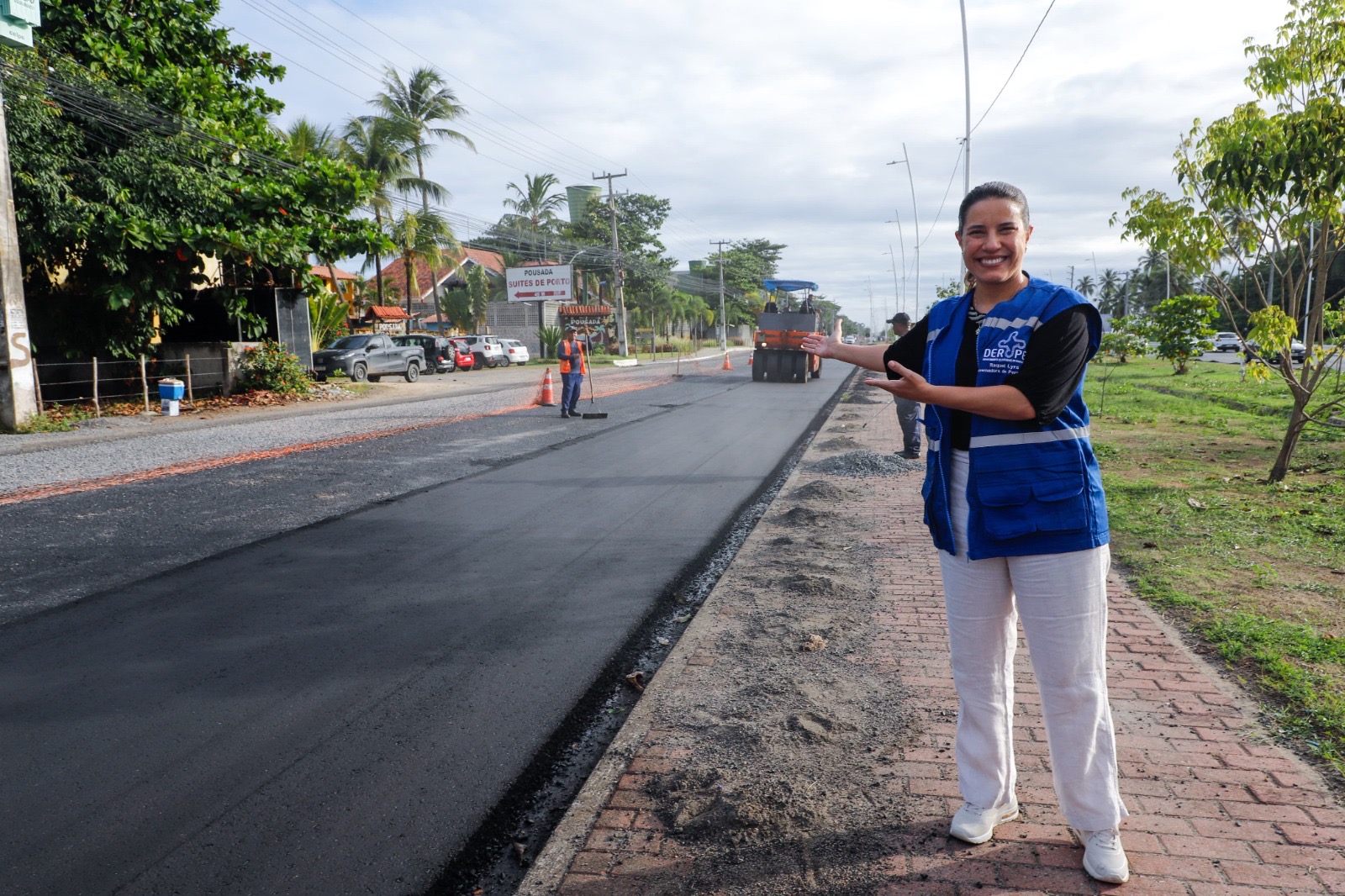 PE na Estrada: governadora Raquel Lyra vistoria obras em rodovias que vão melhorar acesso a praias do Litoral Sul