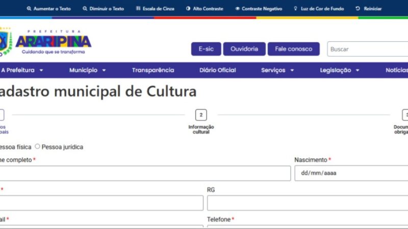 Prefeitura de Araripina abre Cadastro Cultural para artistas e produtores