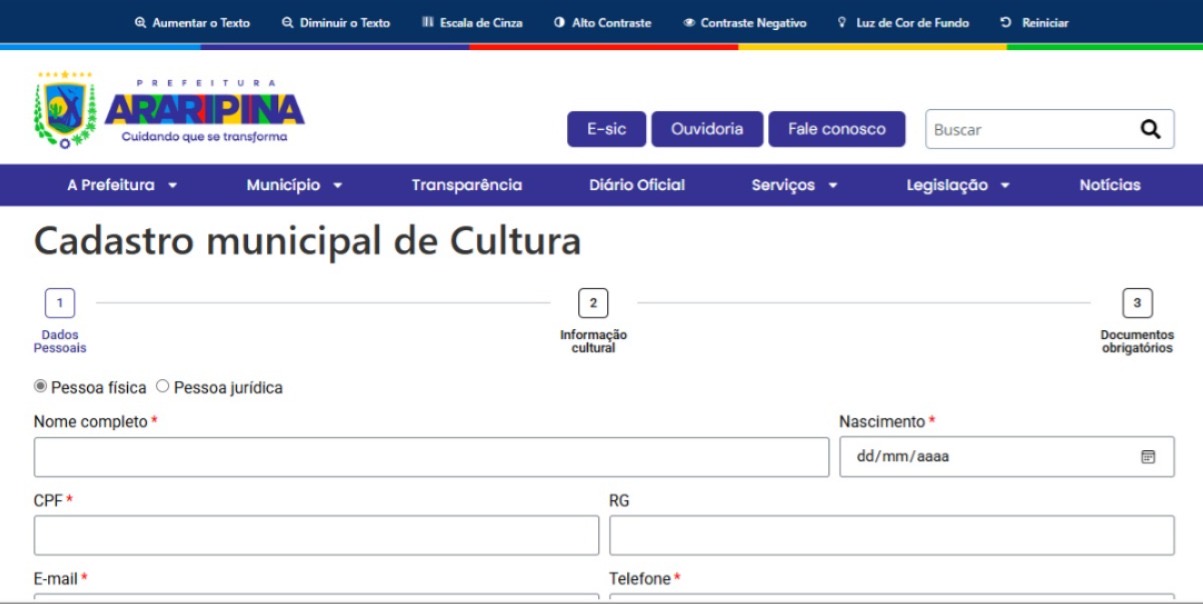 Prefeitura de Araripina abre Cadastro Cultural para artistas e produtores