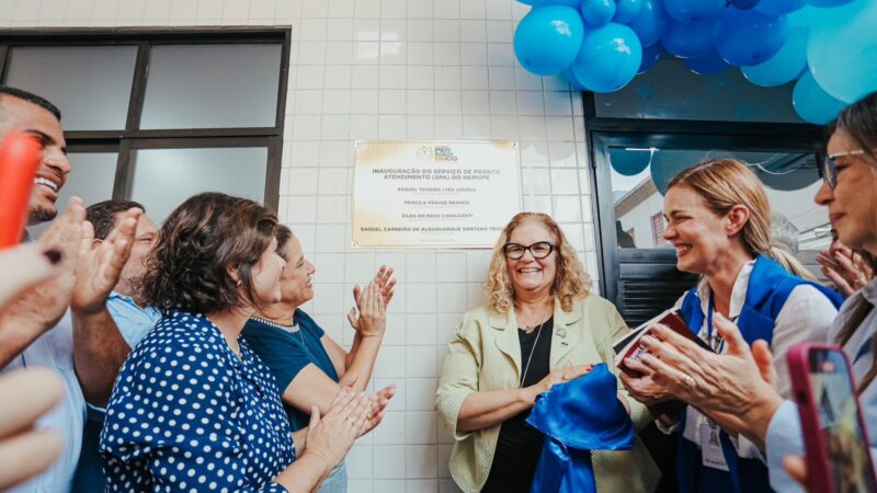 No Recife, governadora Raquel Lyra inaugura equipamentos de saúde nos bairros das Graças e Areias