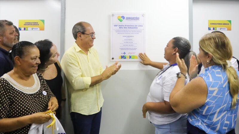 Mano Medeiros entrega nova unidade de saúde no bairro de Cavaleiro