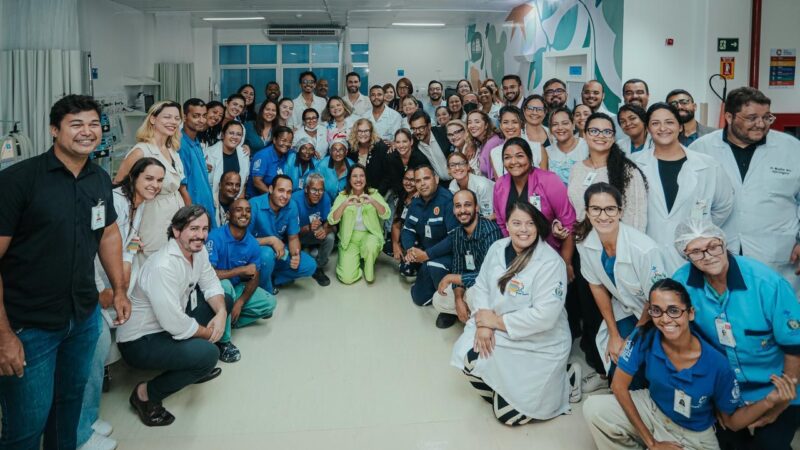 No Cabo de Santo Agostinho, governadora Raquel Lyra entrega novos leitos de UTI para o Hospital Dom Helder Câmara