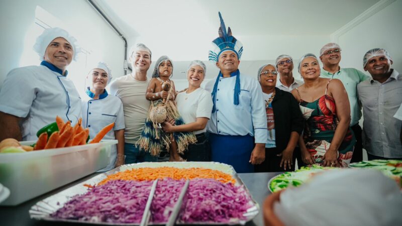 Em Jatobá, governadora Raquel Lyra inaugura primeira Cozinha Comunitária em território indígena no Norte e Nordeste