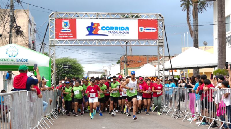 Prefeitura de Araripina celebra o Dia do Trabalhador com corrida que reúne 500 participantes de todas as idades