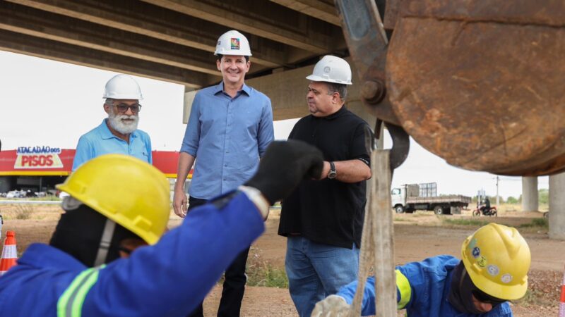 Simão Durando acompanha início da iluminação publica na primeira etapa da BR-407 duplicada