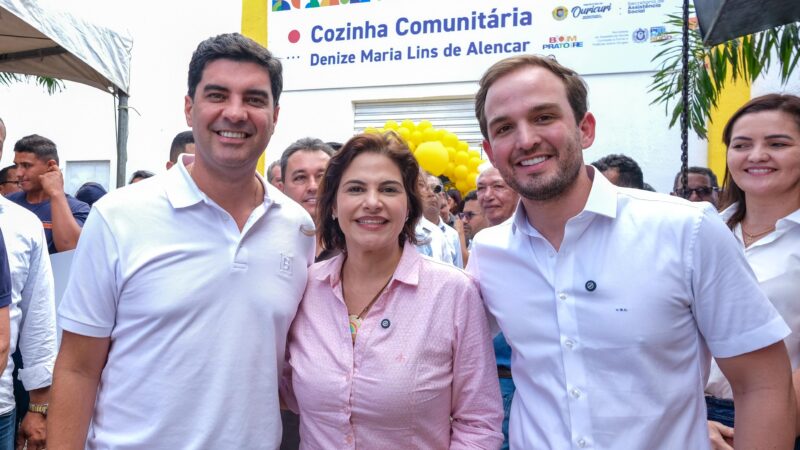 Em Ouricuri, Kaio Maniçoba acompanha governadora em exercício Priscila Krause em inauguração de cozinha comunitária