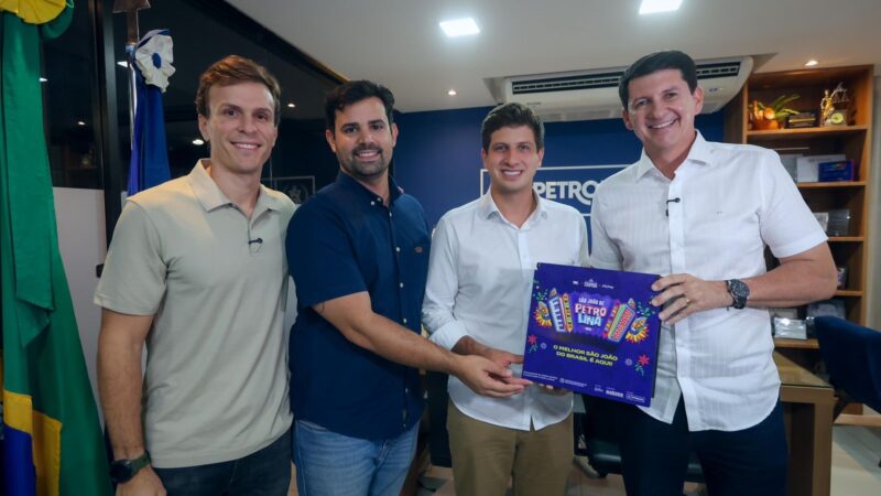 Simão Durando recebe prefeito João Campos em Petrolina