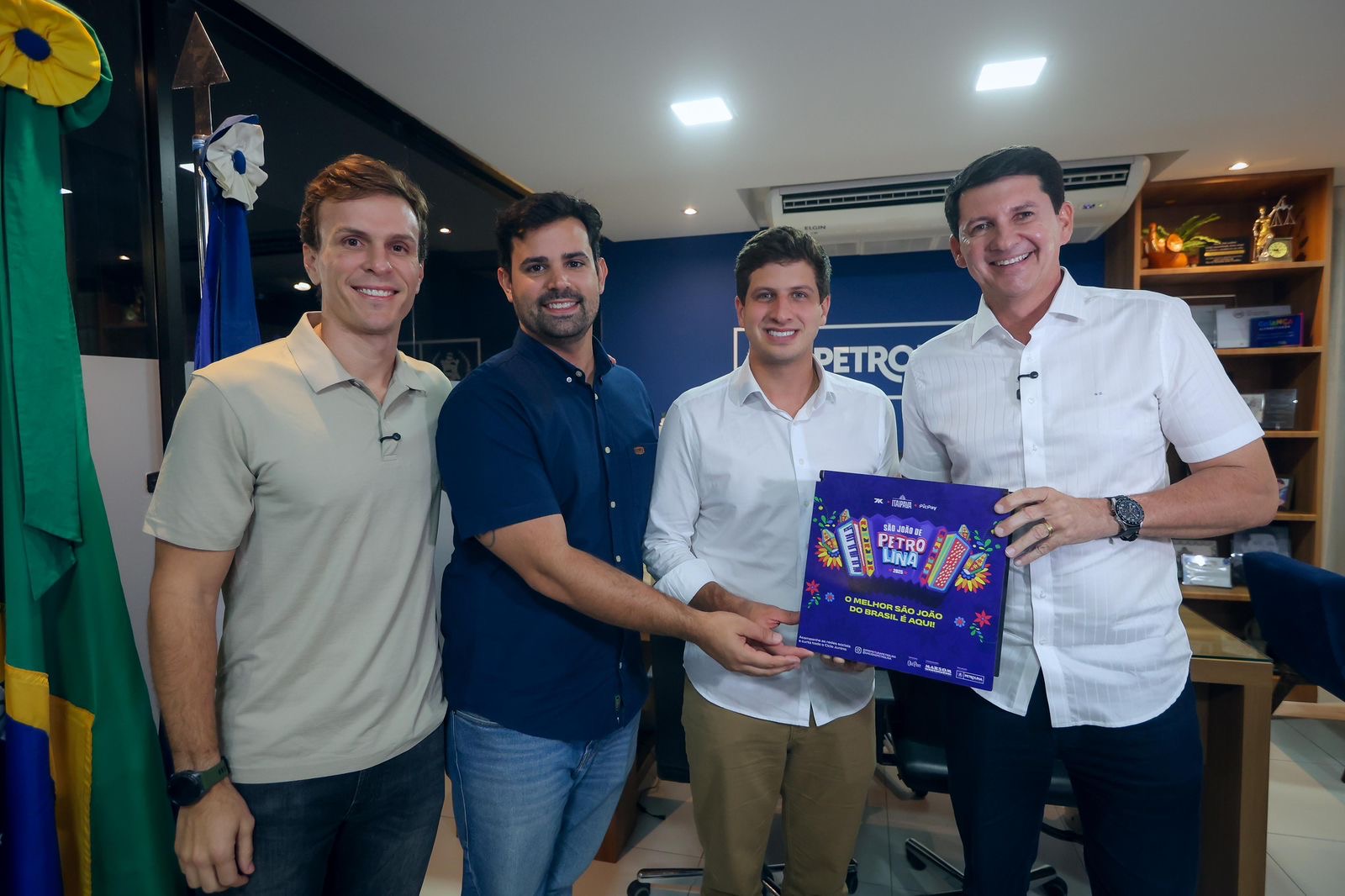 Simão Durando recebe prefeito João Campos em Petrolina