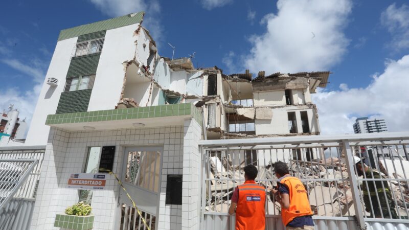 Mano Medeiros determina a demolição imediata dos escombros do Edifício Kátia Melo em Jaboatão dos Guararapes
