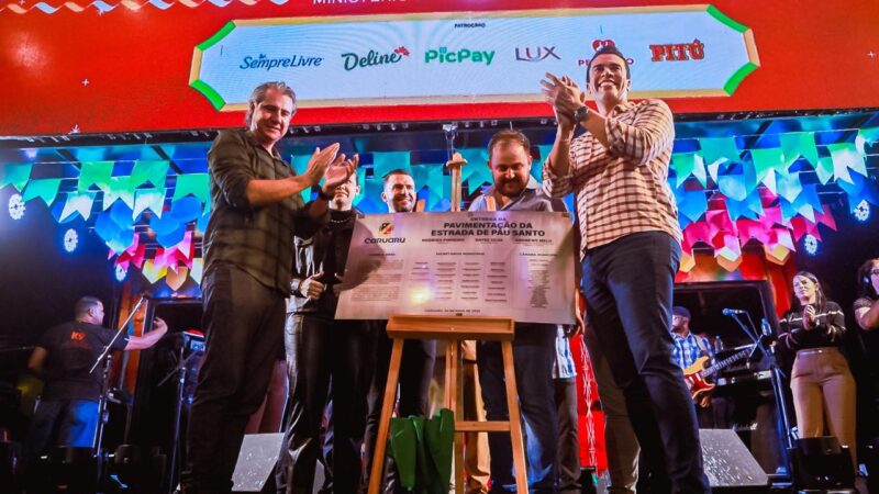 Prefeito Rodrigo Pinheiro realiza entrega da estrada do Sítio Pau Santo