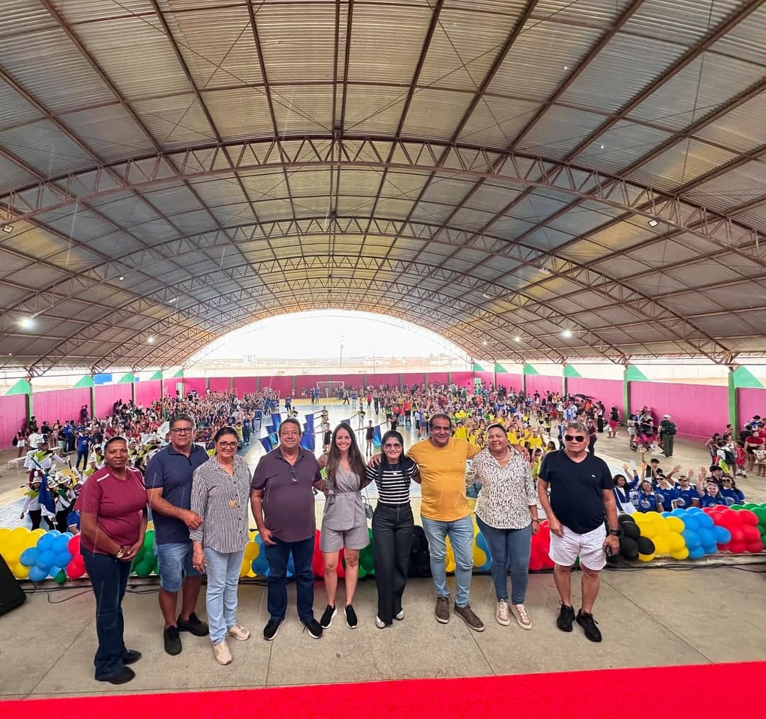 Prefeita Catharina Garziera e secretária Joselide Paulino abrem jogos escolares de Lagoa Grande