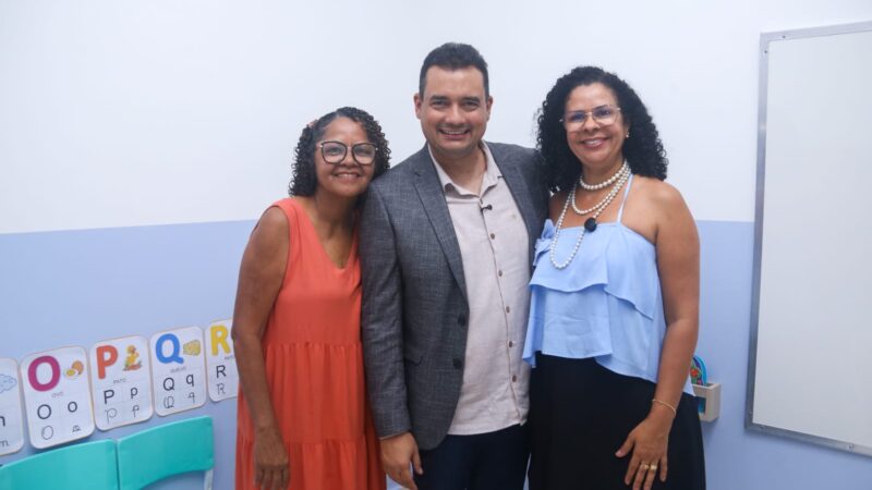 Prefeito Andrei inaugura mais um anexo para atender crianças da educação infantil no bairro Quidé