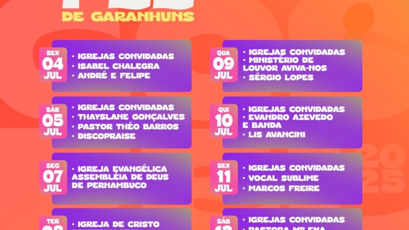 Prefeitura de Garanhuns anuncia Festival Gospel 2025