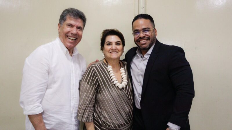 Presidente da Câmara, Mário Anderson (Anderson Bocão), participa de almoço com Ministra das Mulheres e prefeito Lula Cabral