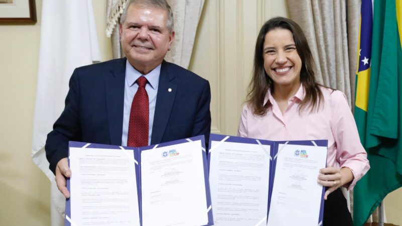 Governadora Raquel Lyra firma parceria com o TJPE para formalizar uso de imóveis à instituição judiciária