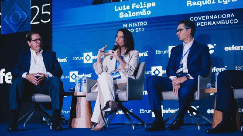“Vivemos um processo muito firme de transição energética em Pernambuco”, afirma governadora Raquel Lyra durante Fórum Esfera Brasil