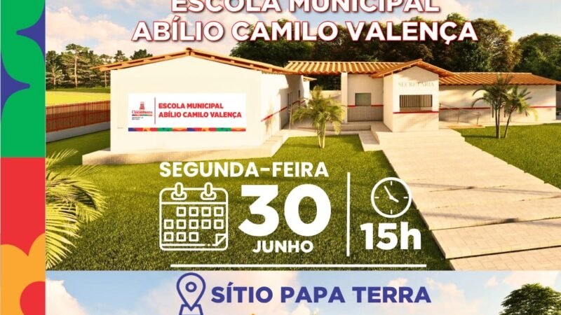 Garanhuns: Entrega da requalificação e ampliação da Escola Municipal Abílio Camilo