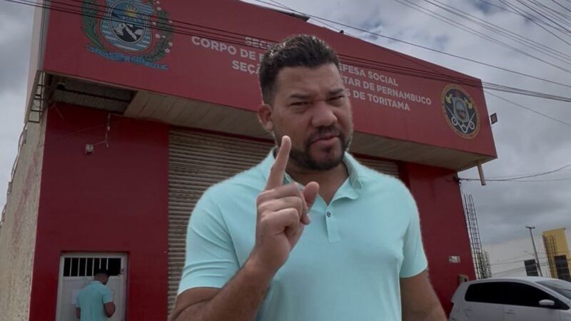 Deputado Abimael Santos expõe a falta de caminhão-tanque dos Bombeiros em Toritama
