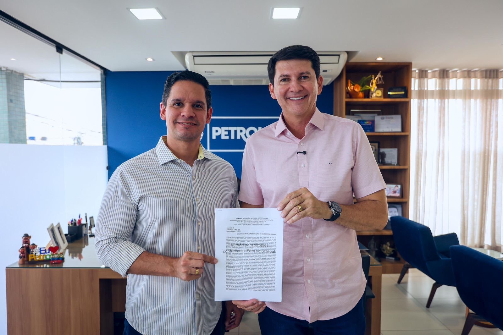 Petrolina oficializa cessão de terreno para Hospital de Olhos da Fundação Altino Ventura