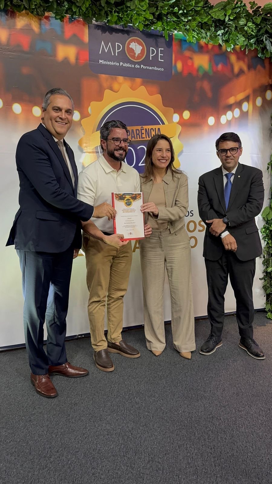 Arcoverde conquista Selo de Transparência do MPPE pelos festejos juninos de 2025