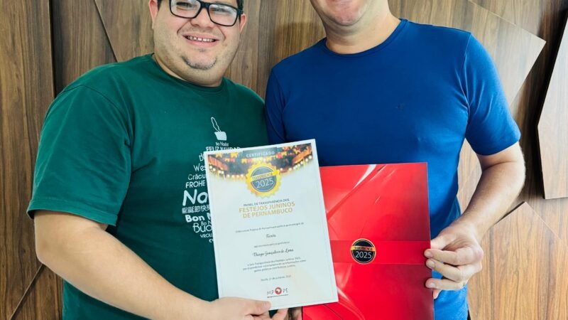 Xexéu é reconhecida com Selo Transparência 2025 pelo São João!