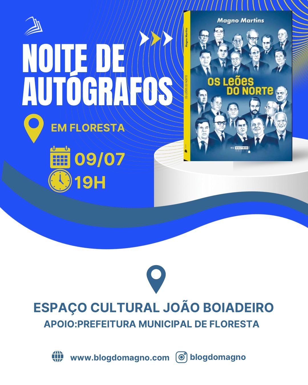 Floresta vai sediar lançamento do livro que conta a história dos 22 governadores de Pernambuco