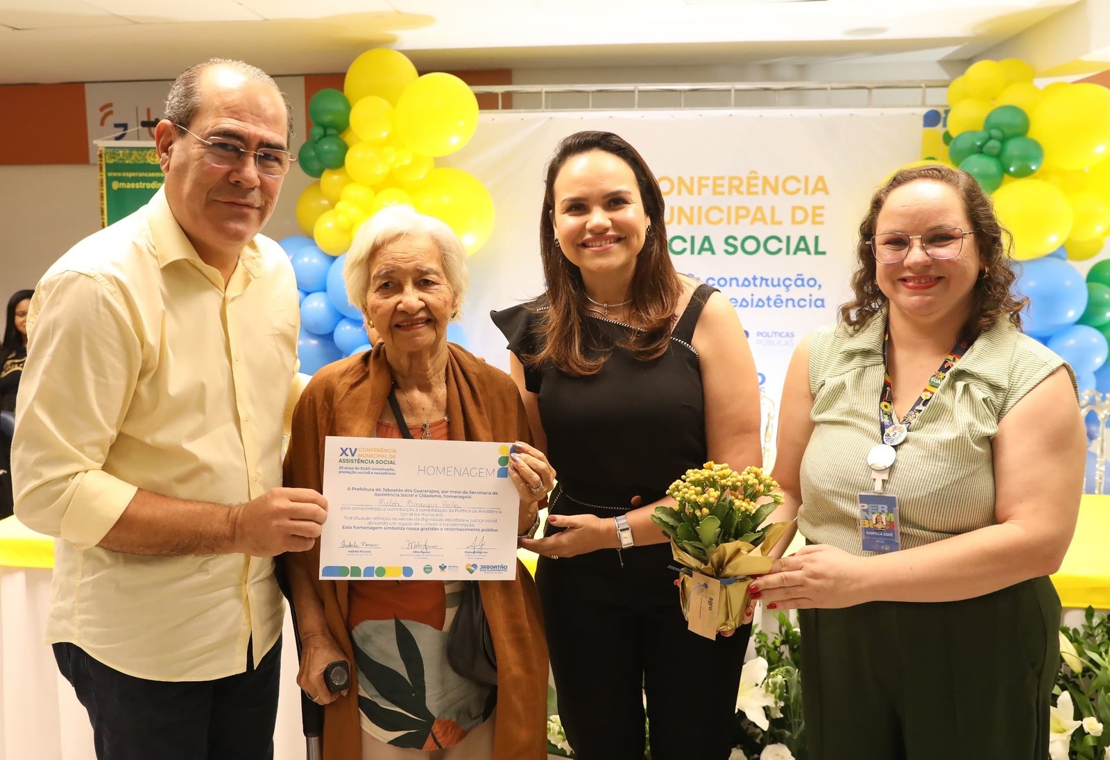 Mano Medeiros participa da abertura da 15ª Conferência Municipal de Assistência Social