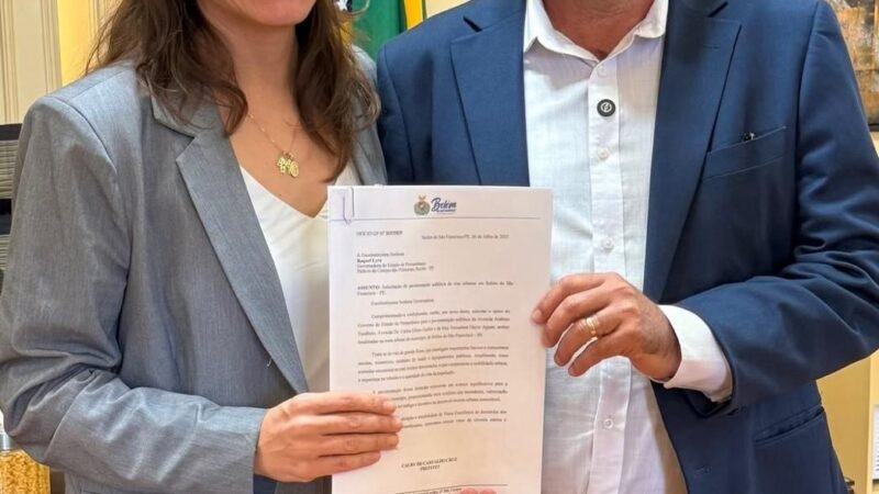 Prefeito Calby se encontra com Raquel Lyra e solicita recursos para a pavimentação de vias urbanas em Belém do São Francisco