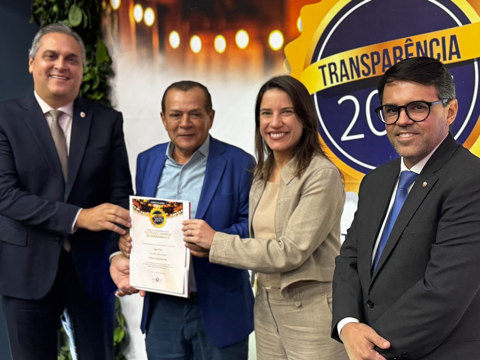 Pelo 2° ano consecutivo Água Preta recebe o selo transparência, pelos festejos juninos 2025