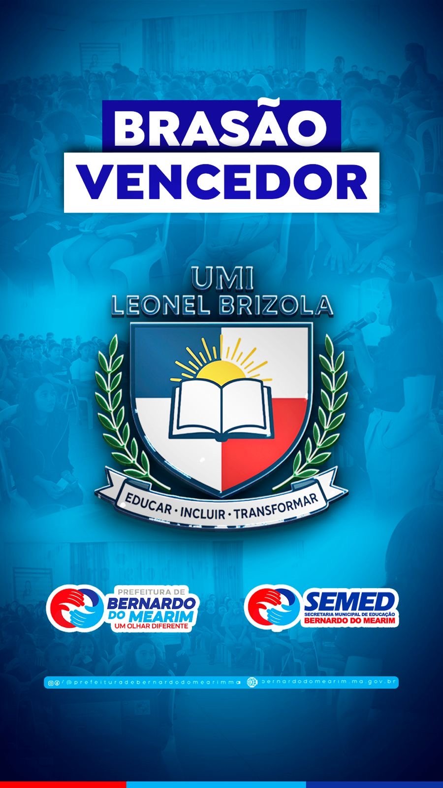 Educação de Bernardo do Mearim-MA realiza eleição do Brasão que vai representar o colégio Leonel Brizola