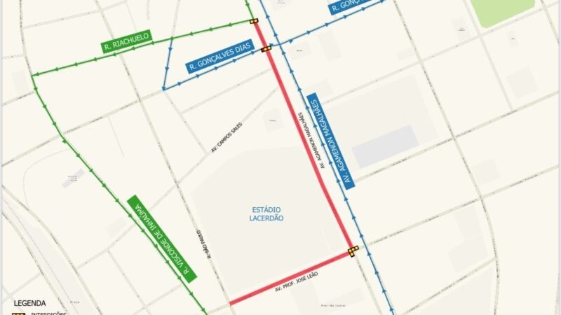 Ruas serão interditadas por causa do jogo Central x Lagarto/SE, pelo Campeonato Brasileiro da Série D