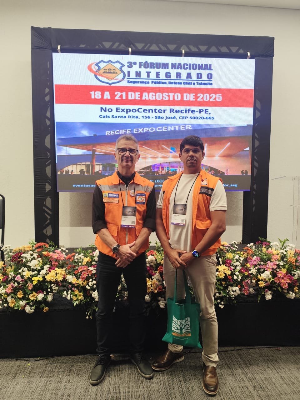 Defesa Civil da Água Preta marca presença no 3° Fórum Nacional Integrado de Segurança Pública, Defesa Civil E Trânsito em Recife
