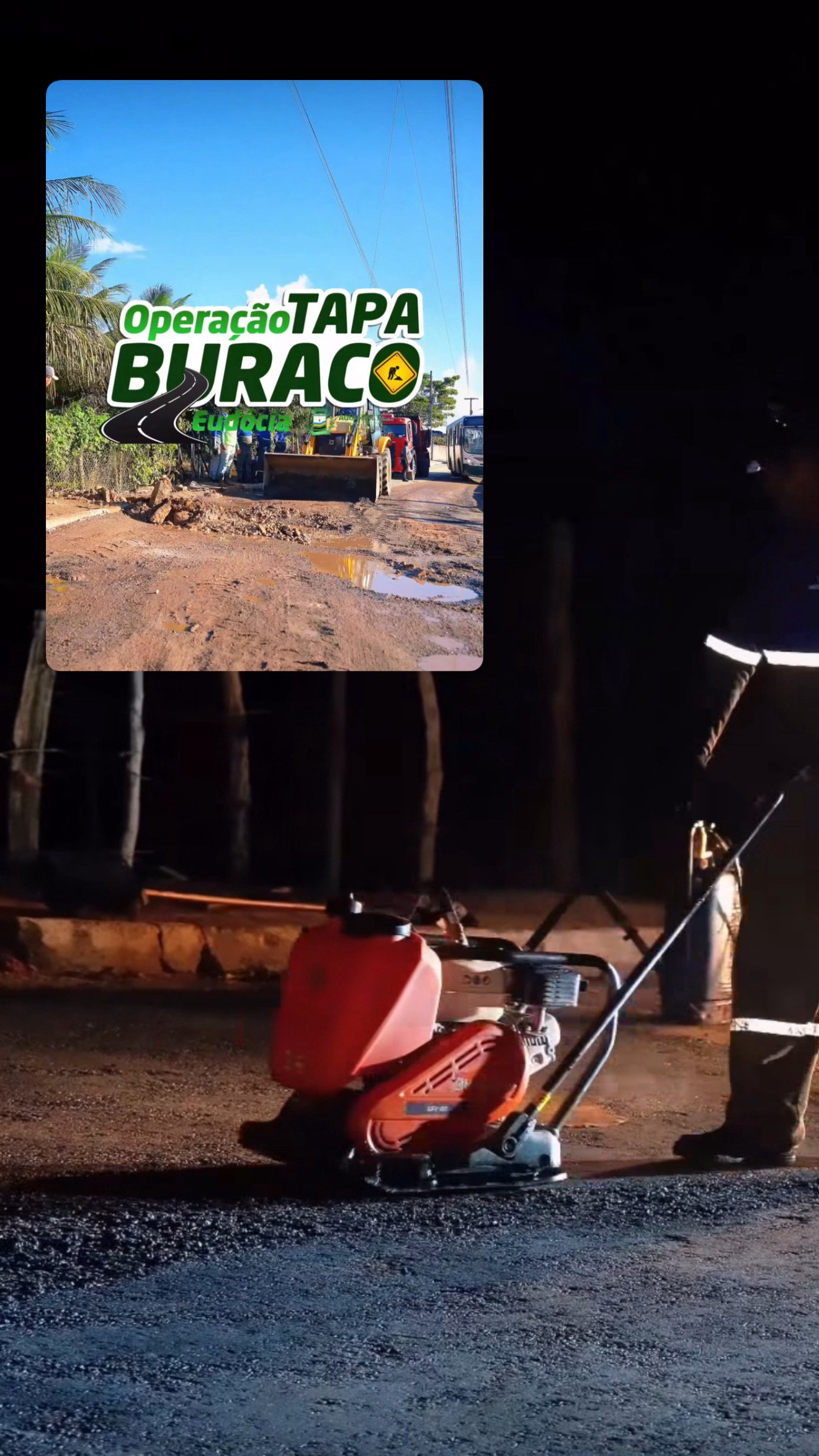 Água preta: Prefeitura inicia a operação ‘Tapa Buracos’ no bairro da Eudócia