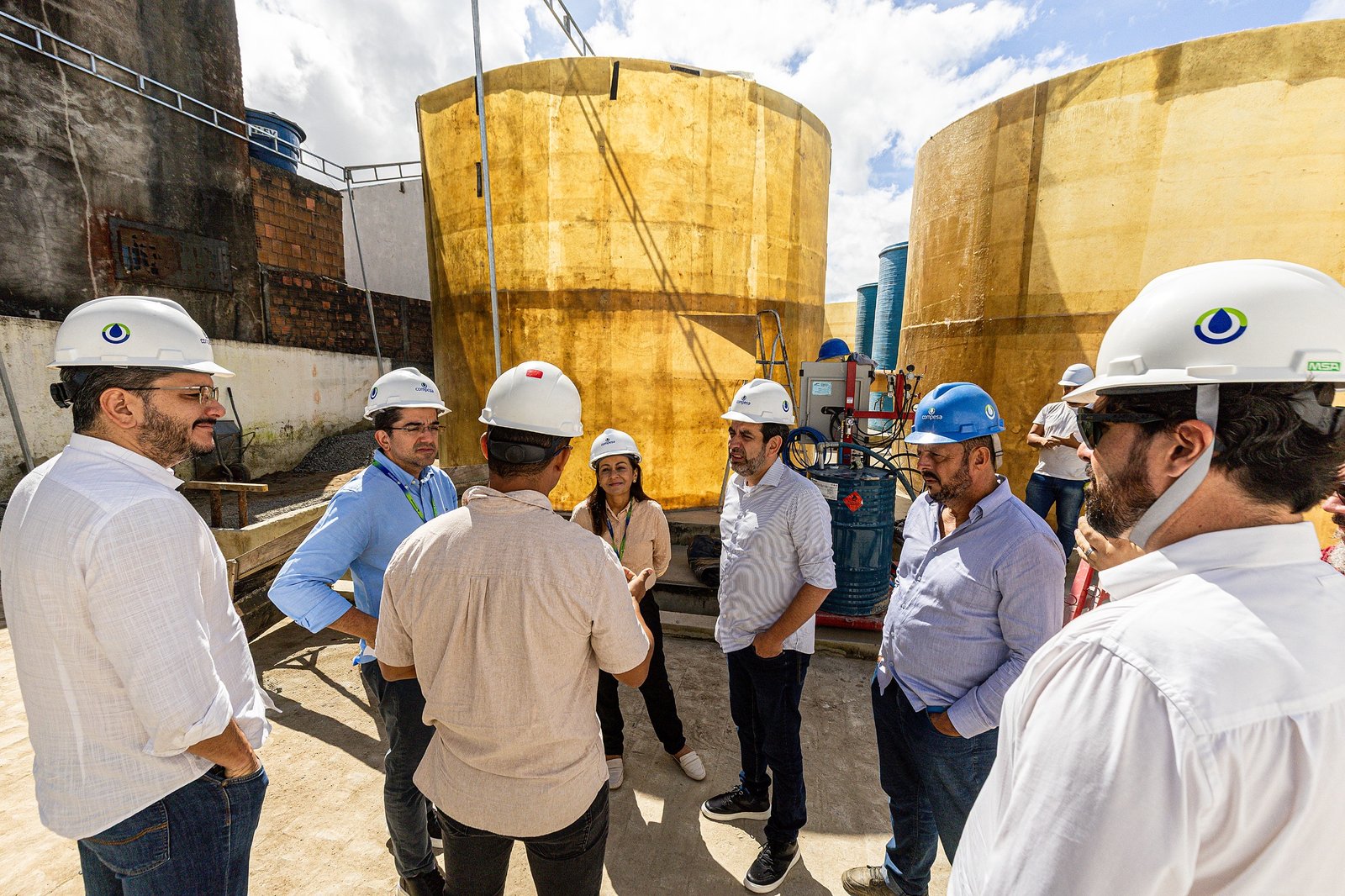 Presidente da Compesa inspeciona  obras em Caruaru que vão transportar água para as cidades atendidas pelo Sistema Jucazinho 