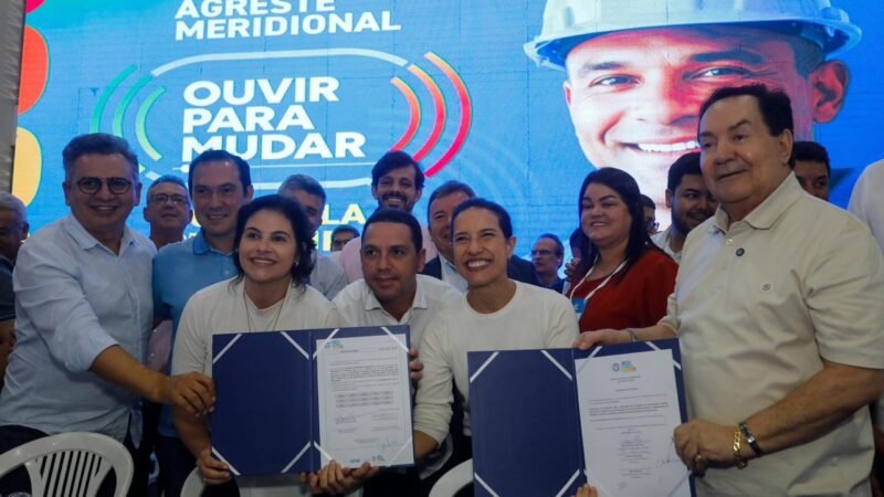 Governadora Raquel Lyra assina ordem de serviço para a Maternidade de Garanhuns e anuncia investimentos de R$ 140 milhões no Ouvir para Mudar do Agreste Meridional