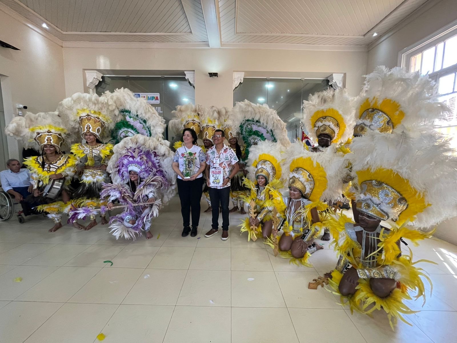 Caboclinho Canidé de Goiana estreou no 61° Festival de Folclore de Olímpia-SP, representando Pernambuco