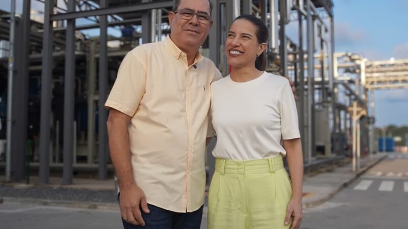 Prefeito Mano Medeiros e governadora Raquel Lyra visitam a primeira planta de biometano de Pernambuco em Jaboatão