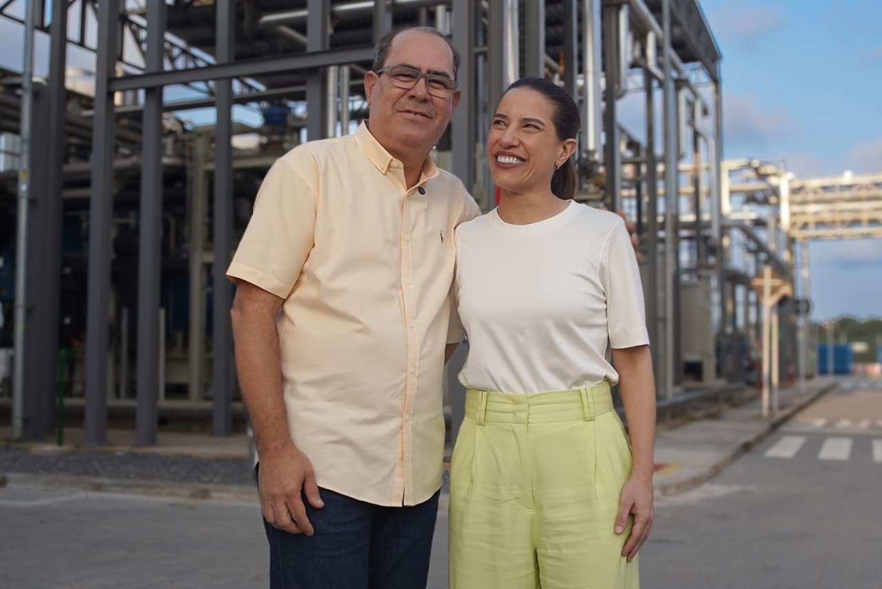 Prefeito Mano Medeiros e governadora Raquel Lyra visitam a primeira planta de biometano de Pernambuco em Jaboatão