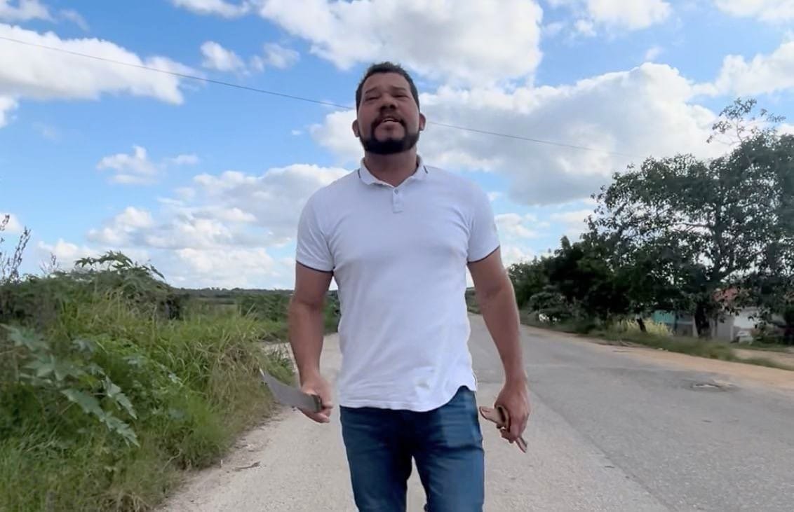 Deputado Abimael Santos fiscaliza a PE-180 em São Bento do Una