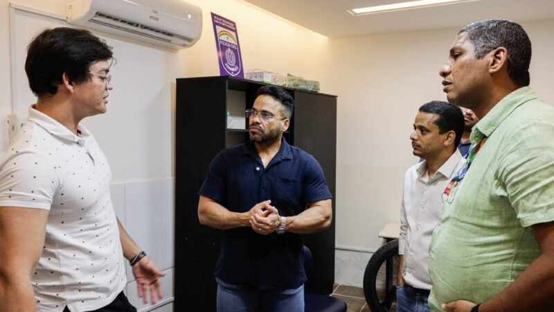 Com discurso firme, Anderson Bocão e Jamerson Batera estreitam laços com a Polícia Civil em visita cortesia