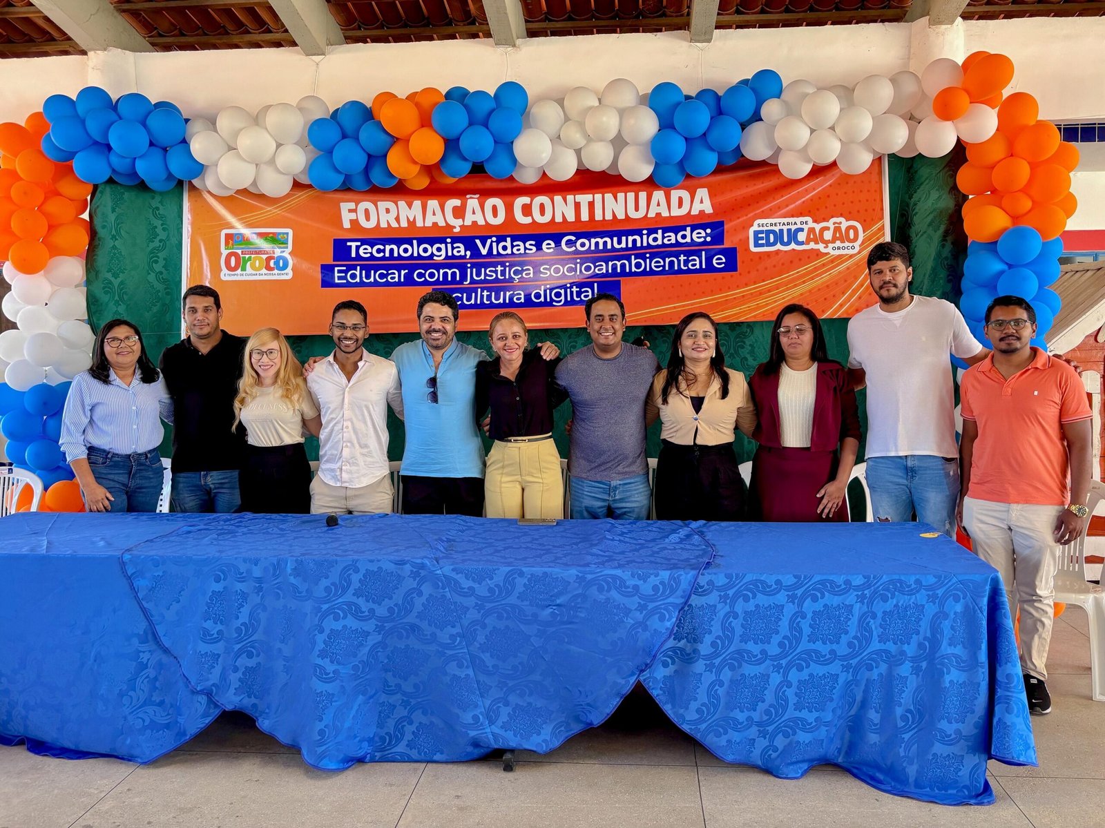 Professores da rede municipal de Orocó participam de formação continuada sobre tecnologia, cultura digital e justiça socioambiental