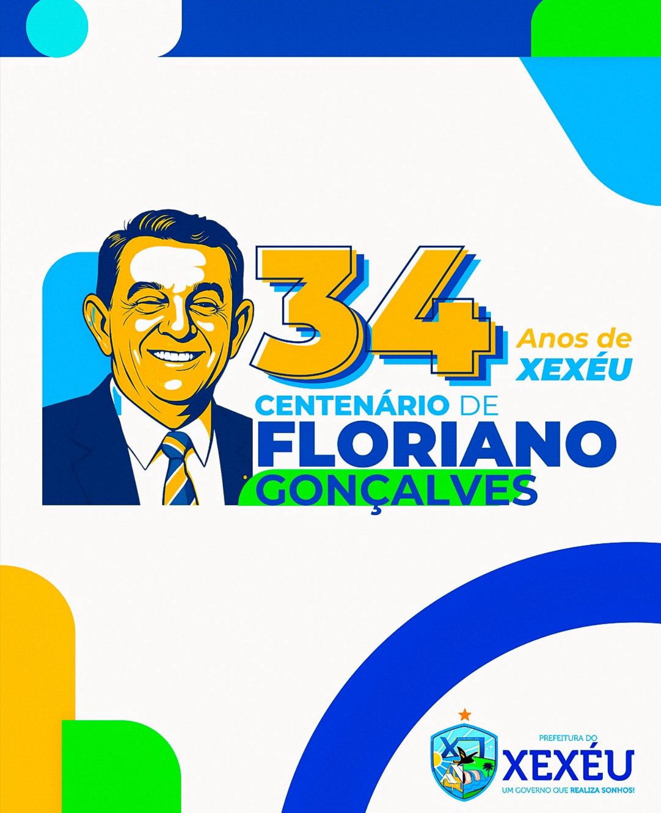 Na emancipação dos 34 anos do Xexéu também vai ser comemorado o centenário de Floriano Gonçalves