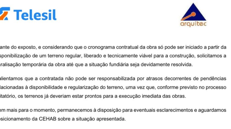 Prefeito Lula Cabral tenta impedir construção de creche na Vila Roca