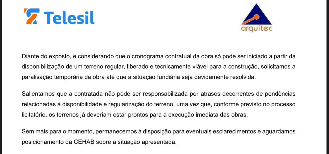 Prefeito Lula Cabral tenta impedir construção de creche na Vila Roca