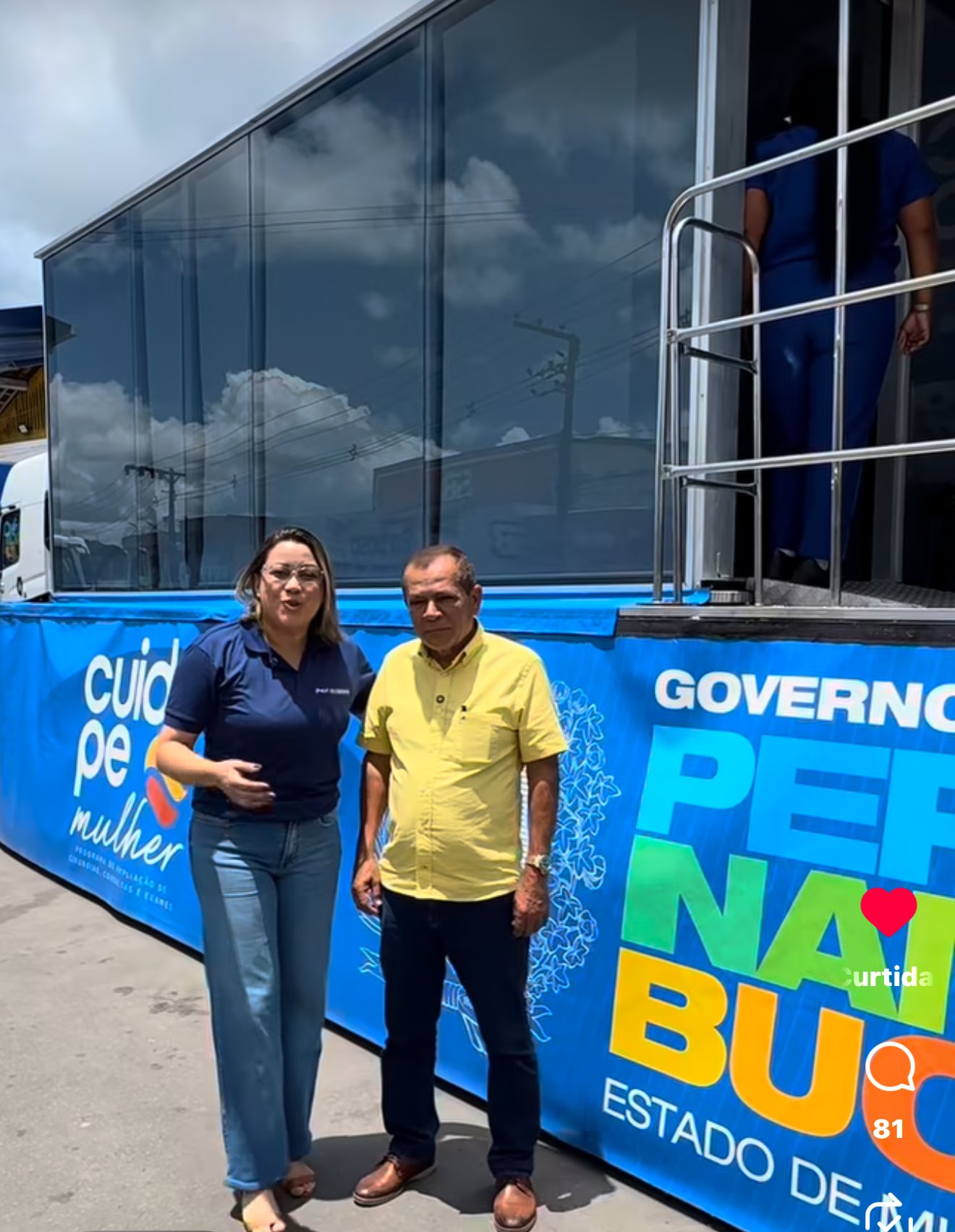 Água preta: Prefeito Miruca recebe a carreta da mulher no município