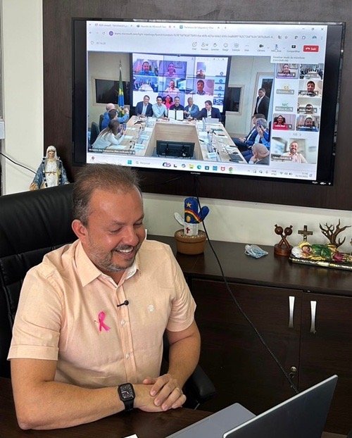 Fabinho participa de reunião com ministro dos Transportes e governadora Raquel Lyra sobre a retomada da Transnordestina em Pernambuco