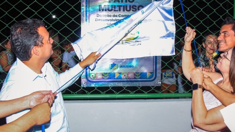 Prefeito Andrei inaugura Pátio Multiuso no bairro João Paulo II em parceria com a Codevasf