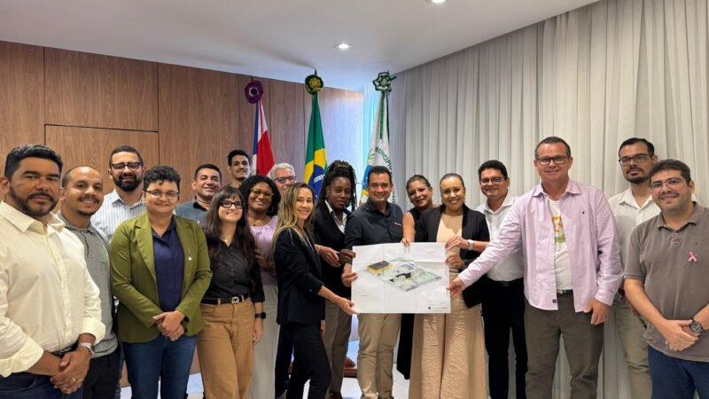 Prefeito Andrei recebe representantes dos ministérios da Justiça, Esporte e Governo do Estado para discutir início das obras do CONVIVE em Juazeiro